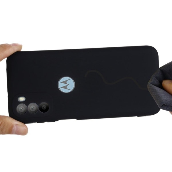 Matta nestesilikoninen kuori Motorola Moto G41 / Motorola Moto G31 - Musta Black