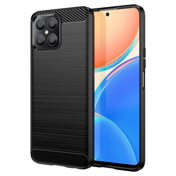 Carbon Flex Etui Honor X8 - Svart Black
