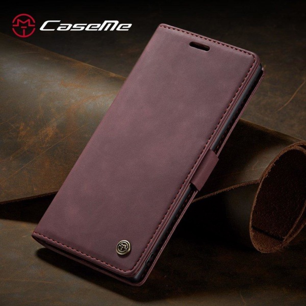 CaseMe Samsung Galaxy Note 10 Plus Vintage Etui - Rød Red