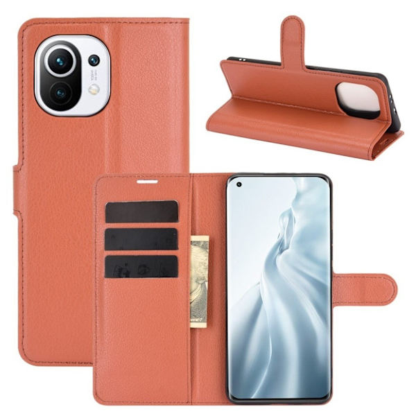 Classic Xiaomi Mi 11 Flippetui - Brun Brown