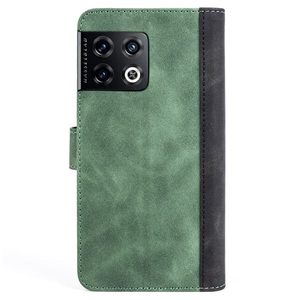 To-farvet OnePlus 10 Pro læderetui - Grøn Green