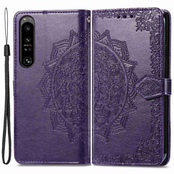 Mandala Sony Xperia 1 Iv Läppäkotelo - Violetti Purple