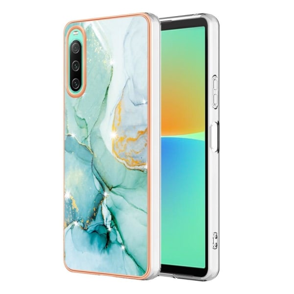 Marble Sony Xperia 10 IV Etui - Green Color Mix Green