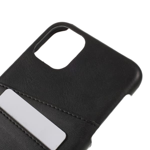 Dual Card iPhone 11 Pro Max deksel - Svart Black