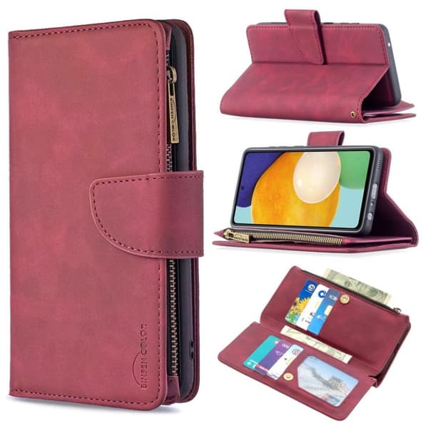 Premium Samsung Galaxy A52 5G fodral - Röd Röd
