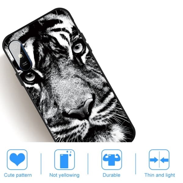 Imagine Xiaomi Redmi 9A Suojakotelo - Tiikeri Face Black
