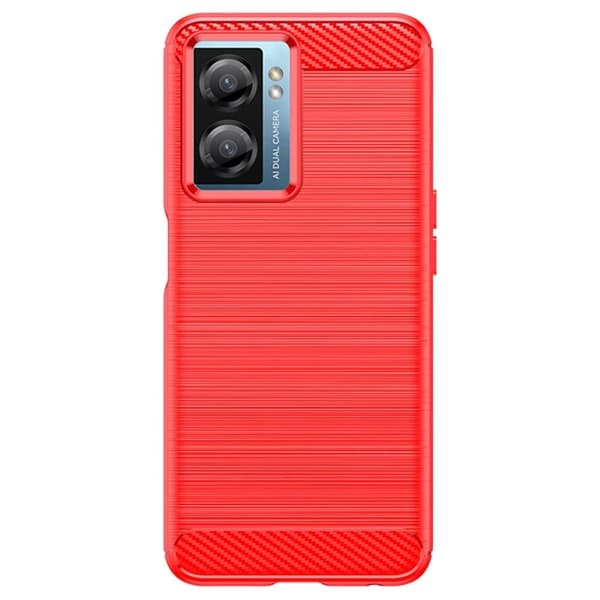 Carbon Flex Etui OnePlus Nord N20 Se - Rød Red