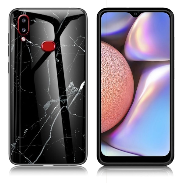 Fantasy Marmor Samsung Galaxy A10s skal - Svart Fantasimarmor Svart