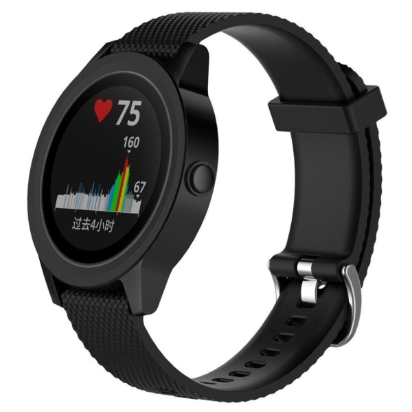 Garmin Vivomove HR blød silikone sports urrem - Sort Black