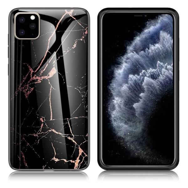 Fantasy Marble iPhone 11 Pro deksel - Svart / Gull Black
