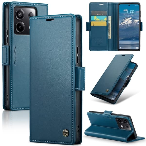 CaseMe Xiaomi Redmi Note 13 Pro / Xiaomi Poco X6 glatt etui - Blå Blue