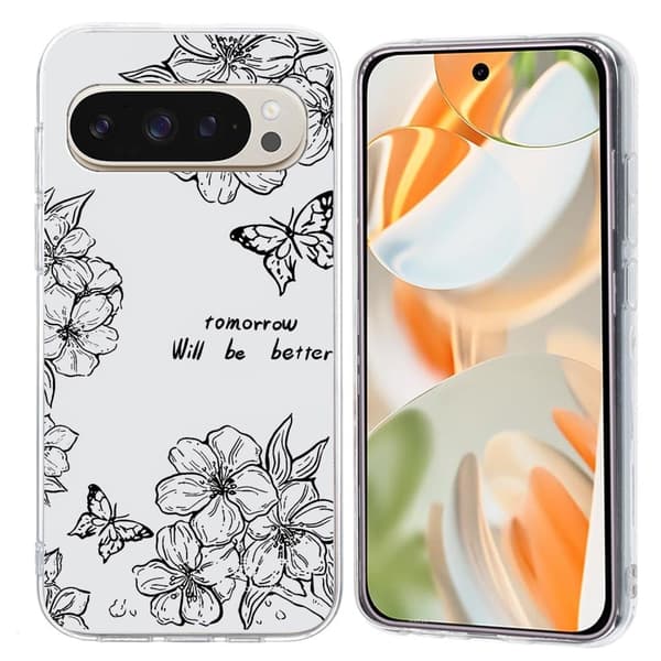 Vibe Google Pixel 9 Pro XL cover - Sommerfugleblomst Black
