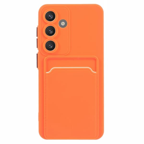 Samsung Galaxy A35 kuori korttipaikalla - Oranssi Orange