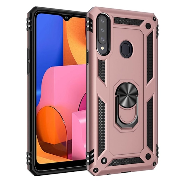 Bofink Combat Samsung Galaxy A20s kuoret - Ruusukulta Pink