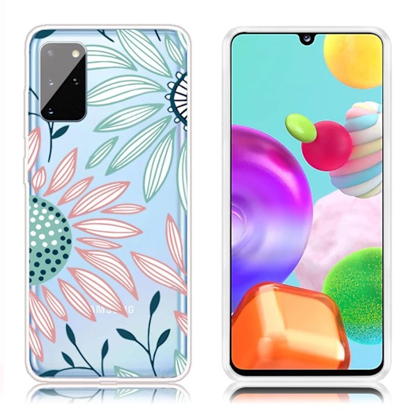 Deco Samsung Galaxy A41 kuoret - Auringonkukat Multicolor
