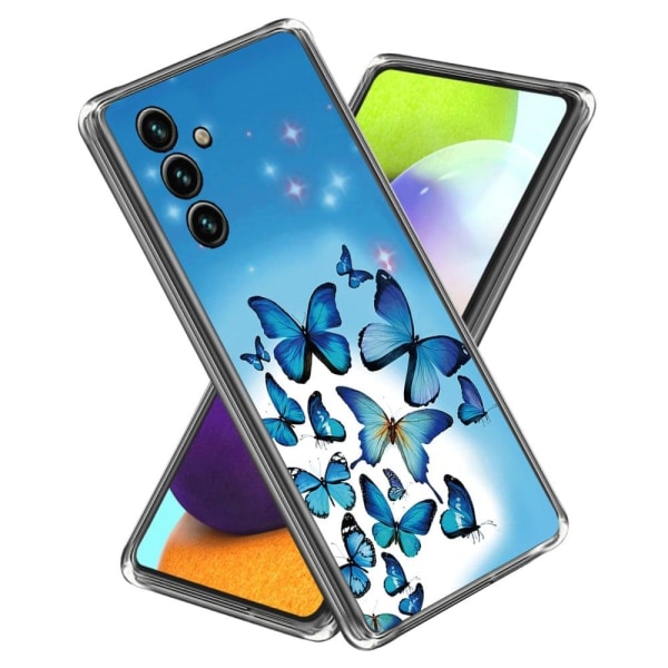 Deco Samsung Galaxy A54 skal - Blå Fjärilar Blå