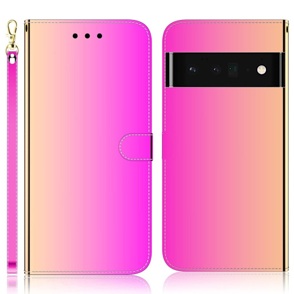 Mirror Google Pixel 6 flip case - Ruusu Pink