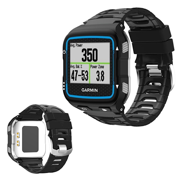 Garmin Forerunner 920XT silicone watch band - Black Svart