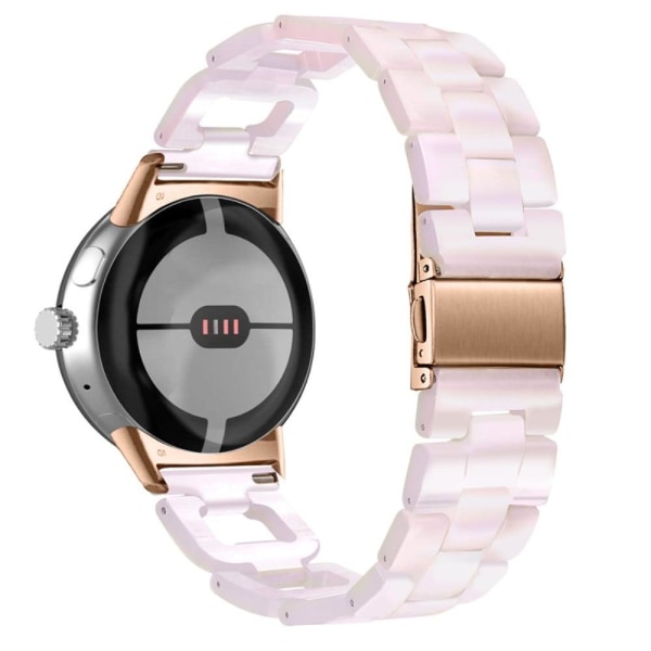 Google Pixel Watch D shape resin style watch strap - Light Pink Rosa
