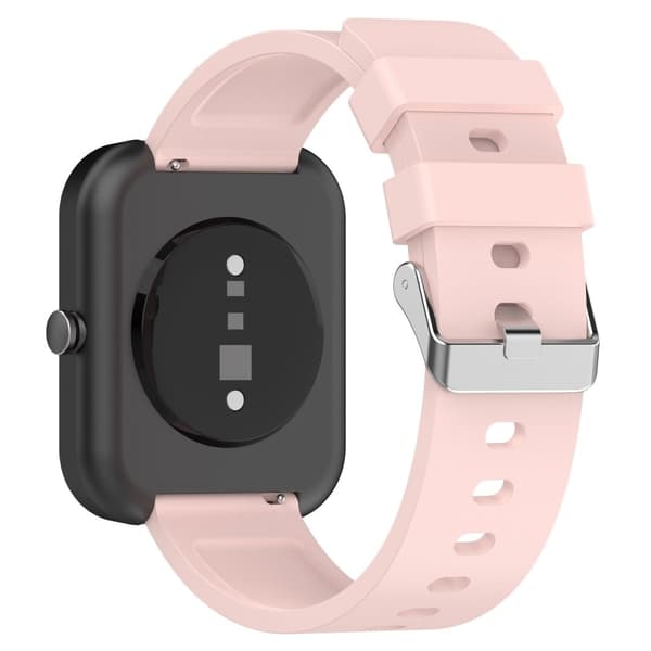 20 mm universal silikonrem med spenne i rustfritt stål - Lyserosa Pink