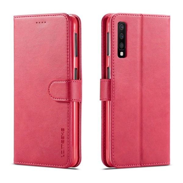 LC.Imeeke läder Samsung Galaxy A7 (2018) fodral - Rosa Rosa
