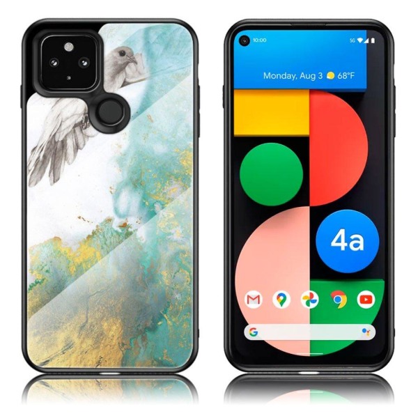 Fantasy Marble Google Pixel 4a 5G cover - Flying Pigeon Marble Multicolor
