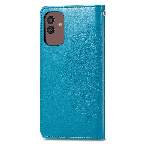 Mandala läder Samsung Galaxy M13 5G fodral - Blå Blå