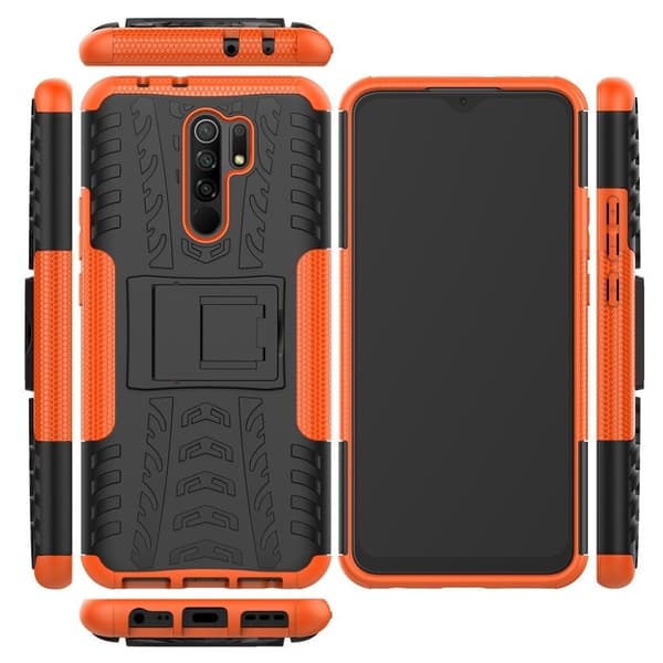 Offroad Suojakotelo Xiaomi Redmi 9 - Oranssi Orange