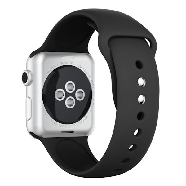 Apple Watch Series 4 44mm silikoneurrem - sort Black