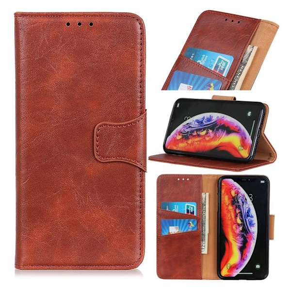 Alpha Samsung Galaxy A10 flip case - Brun Brown