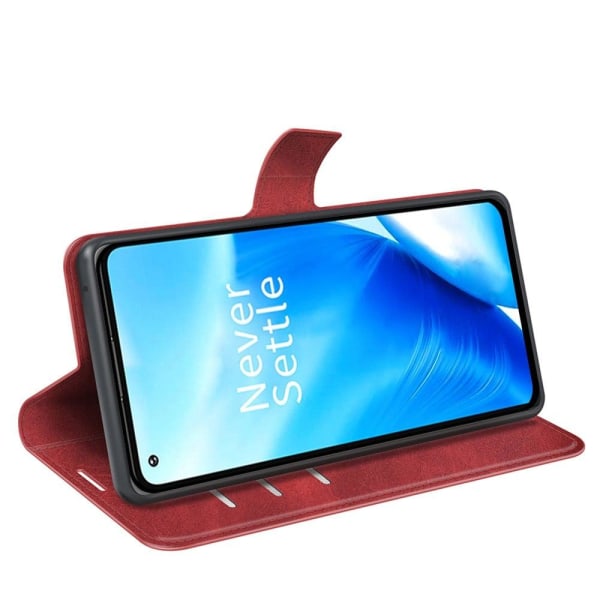 Lompakko Nahkakotelo For OnePlus Nord N20 5G - Punainen Red