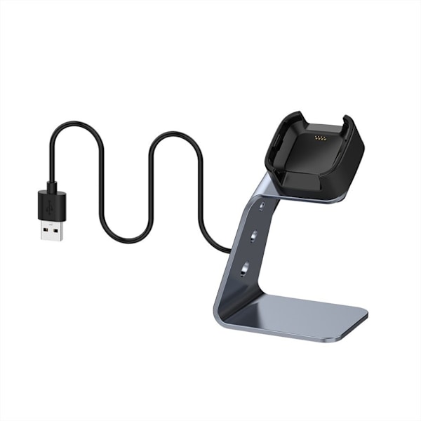 Fitbit Versa Lite / Versa opladerstation - grå Silver grey