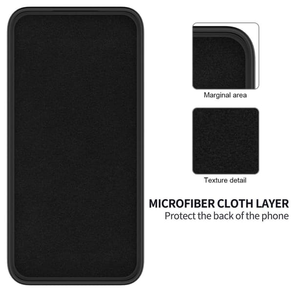 Matt flytende silikondeksel for Xiaomi Redmi Note 13 Pro 5G  - Svart Black