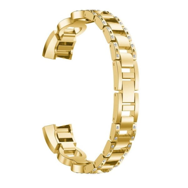 Fitbit Alta 8-muotoinen Kellon Ranneke, Tekojalokivi Koriste Seosmateriaali - Kulta Gold