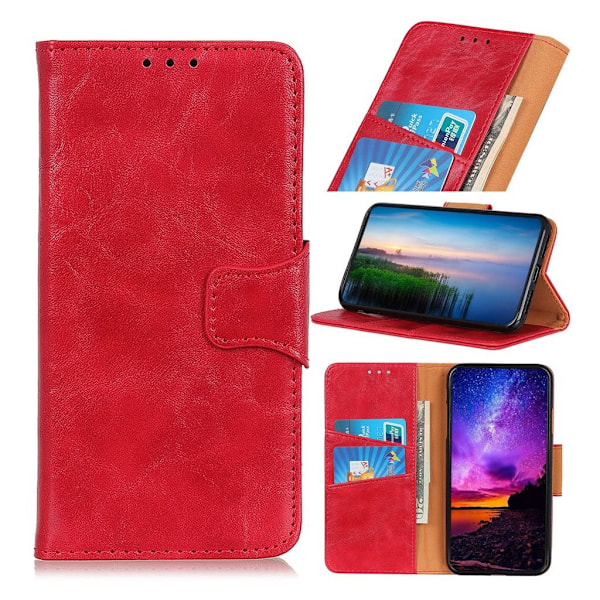 Neptune läder Samsung Galaxy Note 10 fodral - Röd Röd
