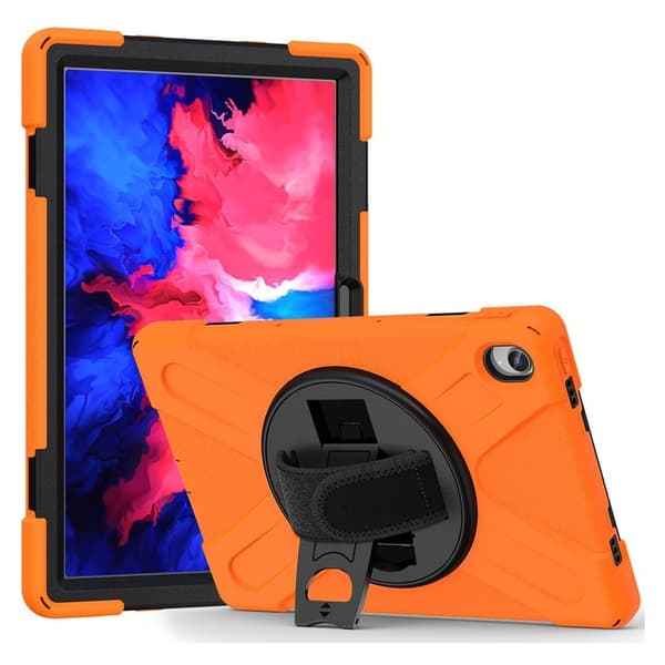 Lenovo Tab P11 360 vridbar kickstand-hållare + silikonfodral - Orange Orange