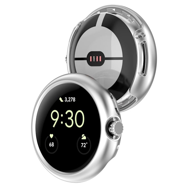 Google Pixel Watch enkelt skydd - Silver Silvergrå