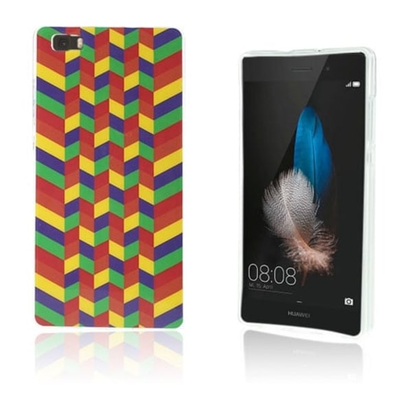 Westergaard Huawei Ascend P8 Lite Kuori - Värikäs Kalanruotokuvio Multicolor