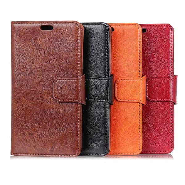 Samsung Xcover 4 Læder etui med tekstur - Brun Brown