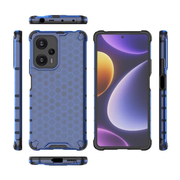 Bofink Honeycomb Xiaomi Poco F5 / Redmi Note 12 Turbo Etui - Blå Blue