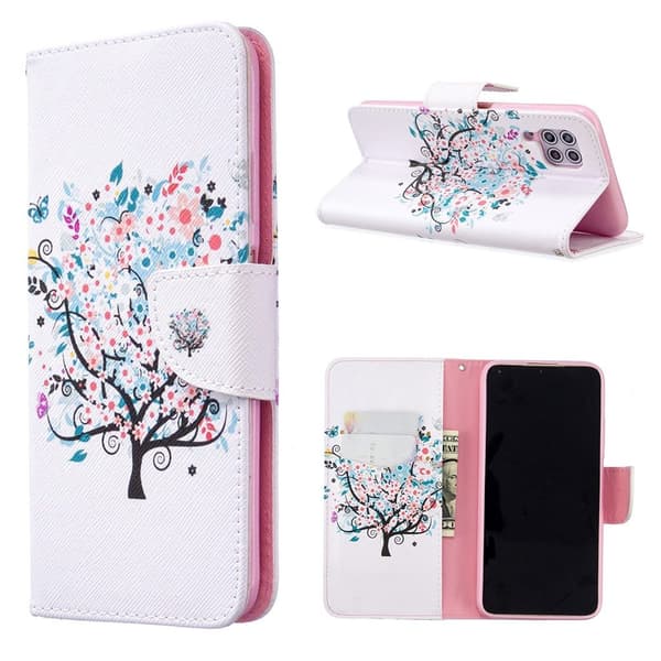 Wonderland Huawei P40 Lite / Nova 6 SE Etui - Blomstertræ Pink