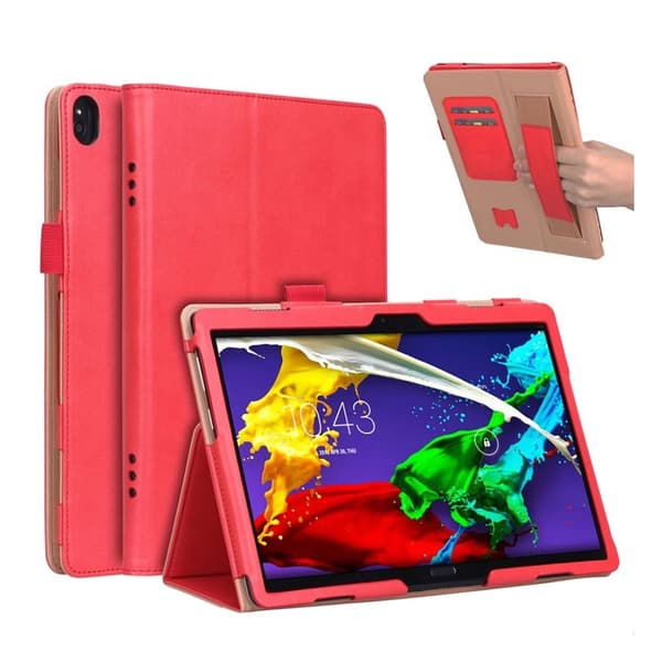 Lenovo Tab P10 lædercover - rød Red
