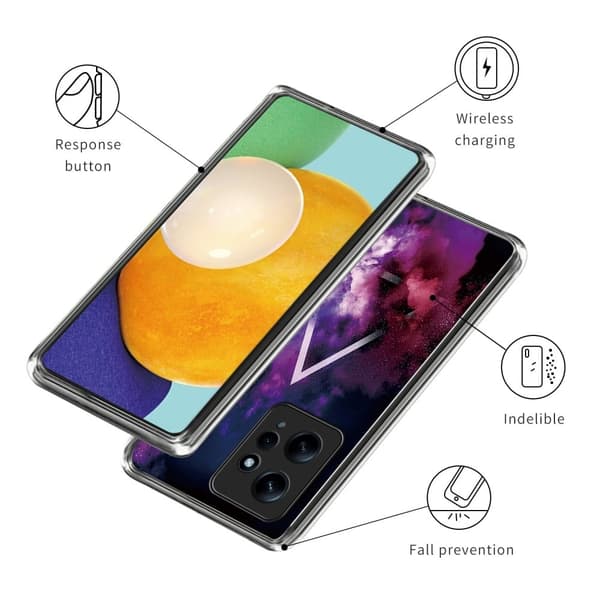 Deco Xiaomi Redmi Note 12 skal - Triangel Och Triangel Lila