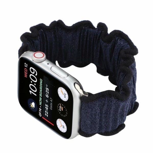 Apple Watch Series 6 / 5 40mm hårbånd med tema - Mørkeblå Blue