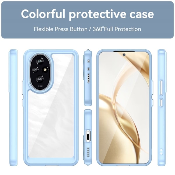 Blødt og mat Honor 200 cover - Blå Blue
