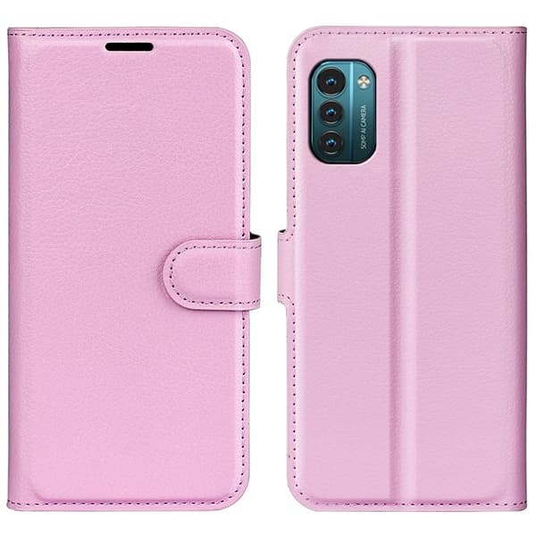 Klassisk Nokia G11 / Nokia G21 flip etui - Pink Pink