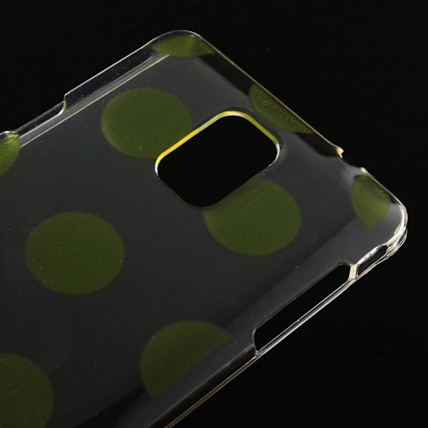 Svart Ink (Gul Polka Prickar) Samsung Galaxy Note 4 Skal Svart