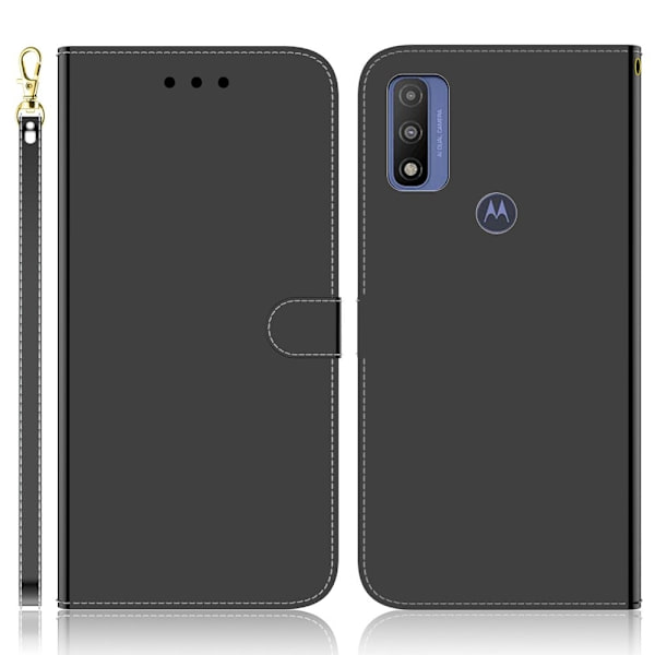 Mirror Motorola G Pure flip case - Musta Black