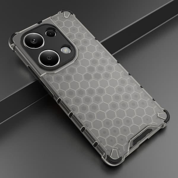 Bofink Honeycomb Xiaomi Redmi Note 13 Pro 4G / Xiaomi Poco M6 Pro deksel - Svart Black