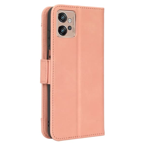 Modernt Motorola Moto G32 fodral med plånbok - Rosa Rosa